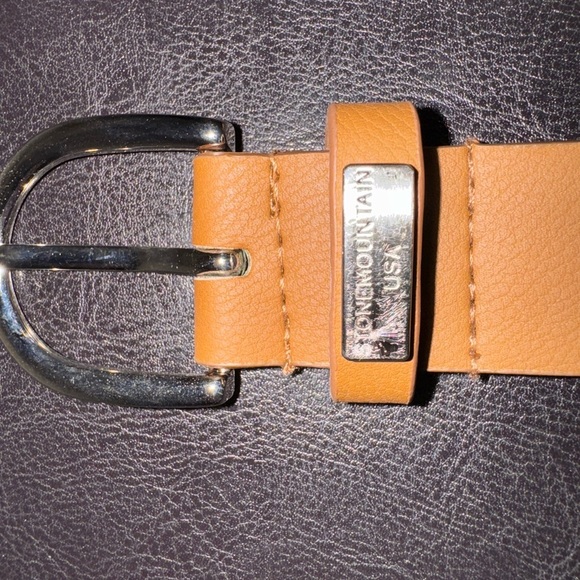 Stone Mountain Leather Embossed Belt Bag Sz Medium Ladies - Picture 6 of 10